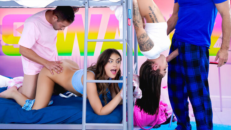 [DaughterSwap] - College Swap: Petite Tanned Girls in Action - Nicky Rebel - Selina Bentz - Peter Fitzwell - Bunny Fae