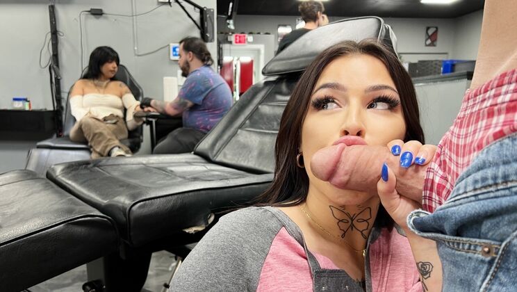 [MOFOS] - Tattoo Parlor BJ Session - Tyler Steel - Diamond Franco