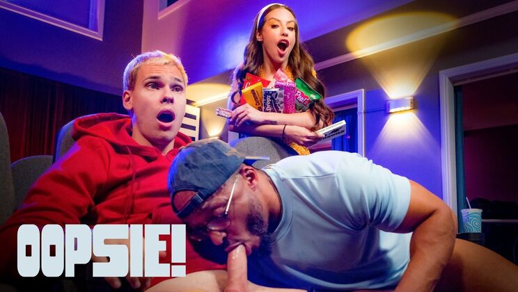 [Oopsie!] - Blowjob & Facial – Spencer Bradley Pleases Two Guys at Once - Dillon Diaz - Spencer Bradley - Tony Sting