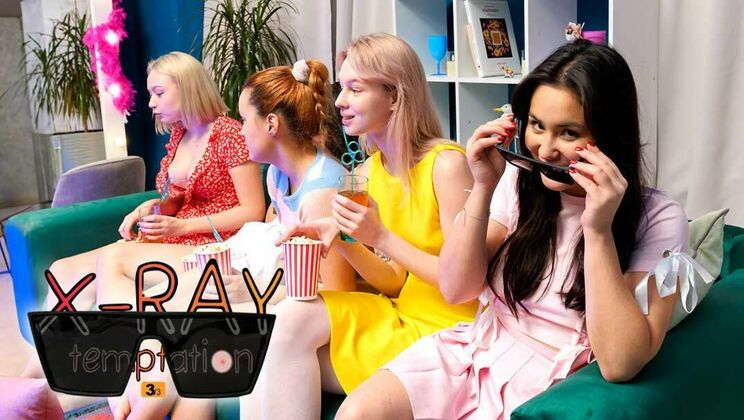 [ClubSweethearts] - X-Ray Temptation 3 - Lesbian Teens Lick Pussy & Fingering - Sara Bork - Elloise Arti - Amelia Ost - Roxy Muray - Angel Jolie