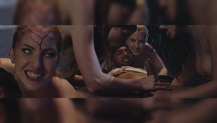 [Parasited] - Big Tits Blowjob Party with Oliver Davis - Oliver Davis - Scarlett Alexis - Octavia Red - Myra Moans