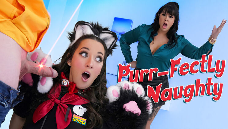 [AskYourMother] - Old and Young Threesome: Stepmom, Stepson, and Neko - Freya Von Doom - Jimmy Michaels - Misty Meaner