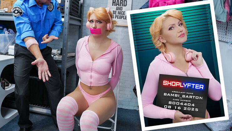 [Shoplyfter] - Bambi Barton’s Mouth Stuffed with Cum - Peter Fitzwell - Bambi Barton