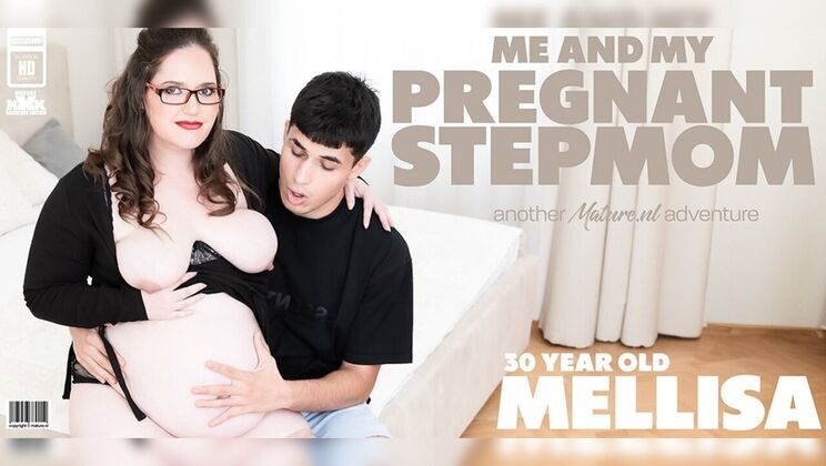 [Mature.nl] - BBW Pregnant Stepmom Melissa Gets Mouthful Blowjob and Creampie - Mellisa - Bruno Baxter