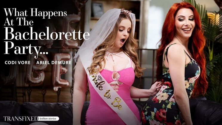 [Transfixed] - Hairy Pussy and Cumshot at The Party... - Codi Vore - Ariel Demure