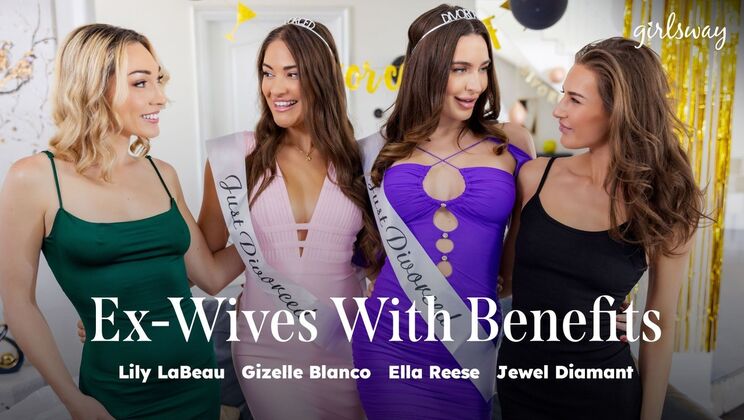 [Girlsway] - Ex-Wives With Benefits: Blonde on Brunette Tribbing - Lily Labeau - Ella Reese - Gizelle Blanco - Jewel Diamant