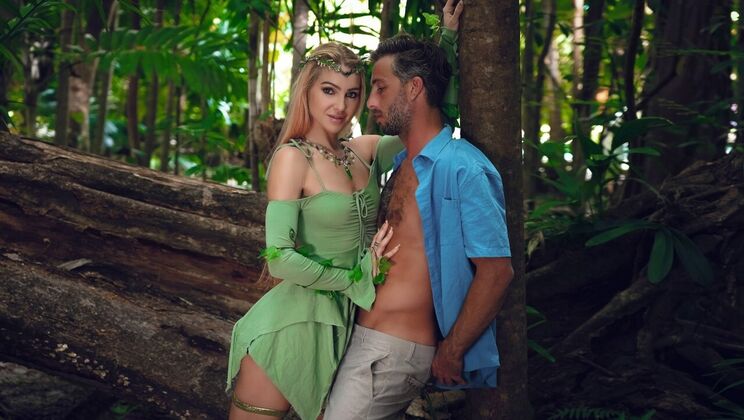 [DigitalPlayground] - Kissing and sex in a dress with brown hair beauty - Lucas Frost - Little Dragon