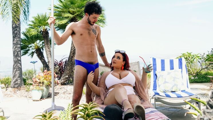 [DigitalPlayground] - Couples Fantasy: Poolside Missionary and Cumshot Clean-Up - Natasha Nice - Apollo Banks