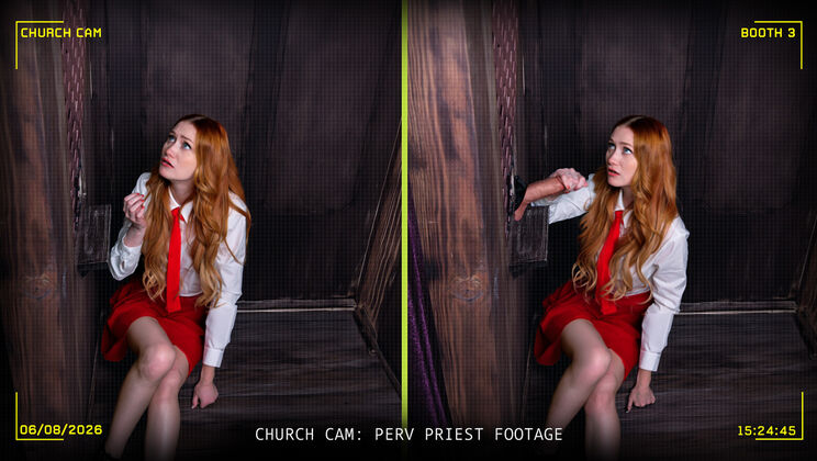 Braless Scarlet Skies Gets Pierced by PervPriest