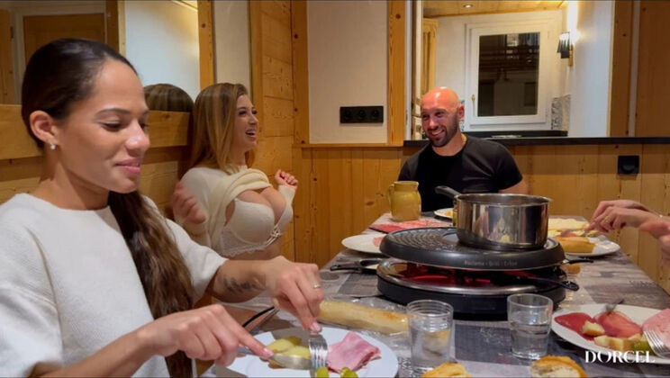 Sensual feast orgy - hairy and condom use