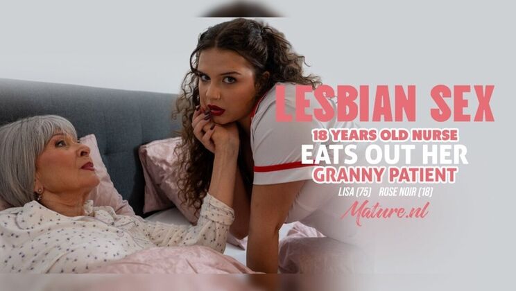 Hot Nurse Rose Makes Granny Lisa Cum With Her Tongue
