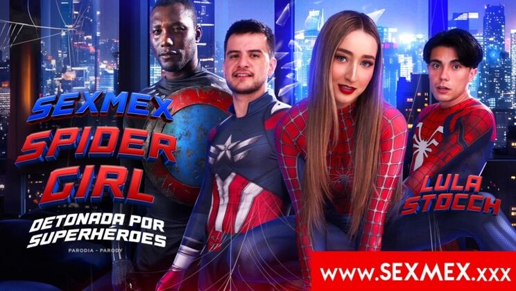 Spider Girl Lula Gets Banged by Two Superheroes