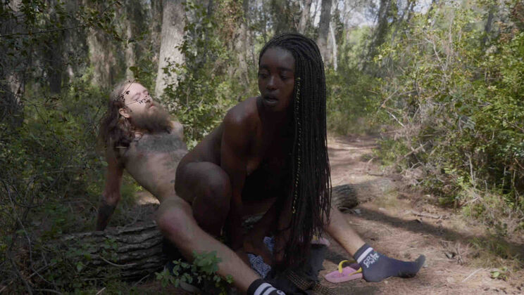 Annika Johnny Hairy Pussy Licked and Fucked Outdoors