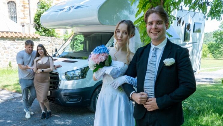 Polly Young Cheats Before Wedding with a Stranger in a Car
