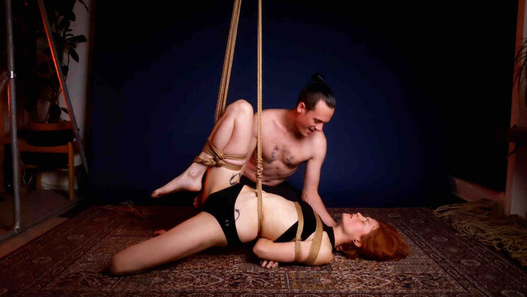 Neen & CNR in a Kinky Shibari Scene