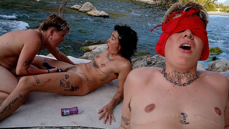 Take Me By The River: Elios & Klou Exhibitionist Sex