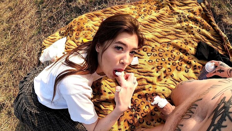 Banana Cream Picnic with Igor & Lera – Food Play Sex