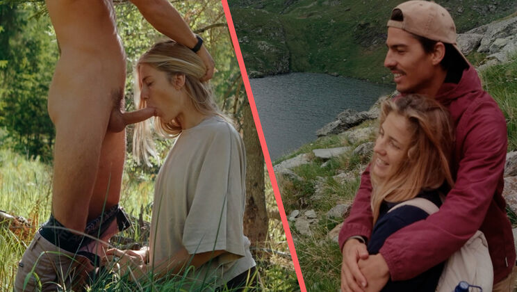 Lost In Romania 3: Park Blowbang With Sloppy Blonde Lola